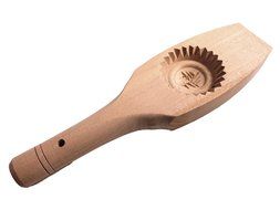 Carved Wooden Ma'amoul Middle Eastern Cookie Mold (Nut Design) N2