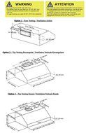 Ancona 450 CFM Stainless Steel 9.75-Inch High Under Cabinet Range Hood with Square Buttons, 30-Inch N3