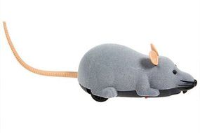 Electronic Remote Control Mouse Toy for Trick/Playing with Cat Gray