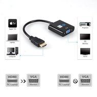 Vga Converter,fitTek &reg; Vga To Hdmi In Hdmi Adapter Hdmi cable HDMI TO VGA 1080P with Audio Port N7