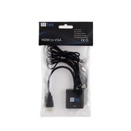 Vga Converter,fitTek &reg; Vga To Hdmi In Hdmi Adapter Hdmi cable HDMI TO VGA 1080P with Audio Port N8
