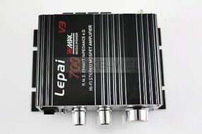 700W 12V Mini Hi-Fi Stereo Digital Amplifier mp3 iPod home + Power + audio cable