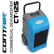 Contair&reg; CT-125 ETL Certified Commercial Industrial Grade Portable Dehumidifier Humidity Controller Blue