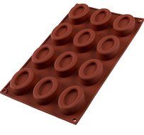 Silicone Molds Oval Shape Trays - 12 Holes Silicone Mold DIY Handcraft Ice espresso molds Chocolate Ice Cube Tray N2