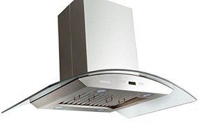 XtremeAir PX01-I30 Island Mount Range Hood with 900 CFM Baffle Filters/Grease Drain Tunnel, 30"