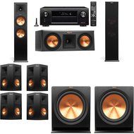 Klipsch RP-280F Tower Speakers-R112SW-7.2-Denon AVR-X4100W