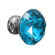 KINGSO 10pcs Crystal Glass Cupboard Wardrobe Knob Door Cabinet Drawer Pull Handle 30mm N6