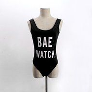 HOT Sale!Canserin Women Sexy Backless "BAE WATCH" Bodysuit Beachwear(with 2 Chest pads) N20