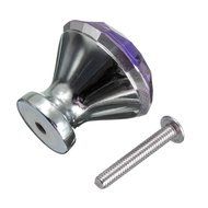 KINGSO 10pcs Crystal Glass Cupboard Wardrobe Knob Door Cabinet Drawer Pull Handle 30mm N11