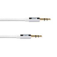 Nicer&reg; 6.6 Ft Premium Nylon Audio Cable / Aux Cord ,3.5mm Auxiliary Aux Cable for Car Stereo, Apple iphone, ipad... N9