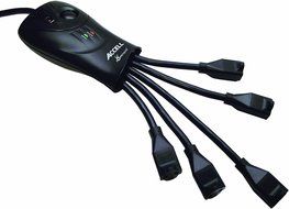 Accell D080B-009K, PowerSquid 5-Outlet Surge Protector with Power Conditioner - 600 Joules, 6-Foot (1.8-Meter)... N3