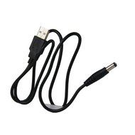 HUACAM HC05 3 Pack USB to 5.5 mm/2.1 mm 5 Volt DC Barrel Jack Power Cable N3