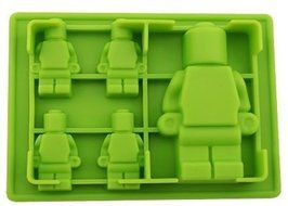 Silicone Make Minifigure Candy Chocolate Birthday Party Favor Jello Soap Crayon Mold Pan(colors may vary)