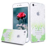 iPhone 7 Case, PHEZEN Henna Mandala Floral Design [Scratch Resistant] Clear TPU Bumper Case Soft Rubber Gel Silicone... N53
