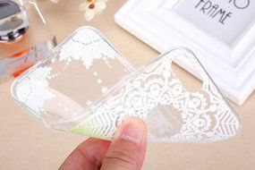 iPhone 7 Case, PHEZEN Henna Mandala Floral Design [Scratch Resistant] Clear TPU Bumper Case Soft Rubber Gel Silicone... N54
