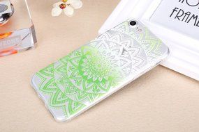 iPhone 7 Case, PHEZEN Henna Mandala Floral Design [Scratch Resistant] Clear TPU Bumper Case Soft Rubber Gel Silicone... N55