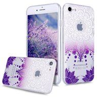 iPhone 7 Case, PHEZEN Henna Mandala Floral Design [Scratch Resistant] Clear TPU Bumper Case Soft Rubber Gel Silicone... N56