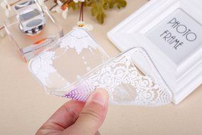 iPhone 7 Case, PHEZEN Henna Mandala Floral Design [Scratch Resistant] Clear TPU Bumper Case Soft Rubber Gel Silicone... N58