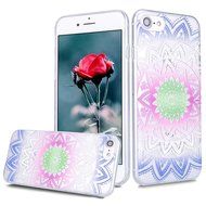 iPhone 7 Case, PHEZEN Henna Mandala Floral Design [Scratch Resistant] Clear TPU Bumper Case Soft Rubber Gel Silicone... N59