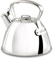 All-Clad E86199 Stainless Steel Specialty Cookware Tea Kettle, 2-Quart, Silver N3