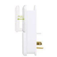 EZOPower UL Certified Wall Mount Power Surge Protector with 3 AC Outlet Plug + 2 USB Charger Ports (2.1A) + Holder N16