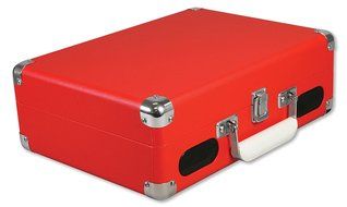 Vinyl Styl Groove Portable 3 Speed Turntable (Red) N6