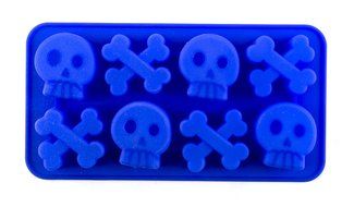Silicone Skull and Cross Bone Shape Mold/tray - Good for Baking, Cooking and Molding!!! N2