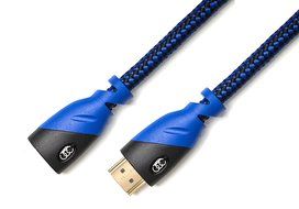 HDMI Extension Cable 3 FT Ultra Clarity 4K HDMI Extender 2.0 with Ethernet ( 3 FEET ) M / F Port Saver Cables... N5
