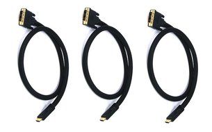 Monoprice 102285 15' 24AWG CL2 High Speed HDMI to DVI Adapter Cable with Net Jacket, Black N12