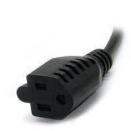 StarTech.com PAC100 Computer Power Cord IEC 320 EN 60320 C14 to NEMA 5-15R - 1 feet N2