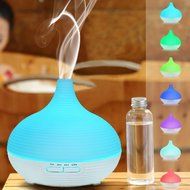 Putars 300ML Whisper Quiet Cool Mist Humidifier Ultrasonic Aroma Essential Oil Diffuser with Auto Shut-off for... N9