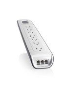 Belkin 7-Outlet AV Power Strip Surge Protector with 4-Foot Power Cord and Coaxial Protection, 2000 Joules, Black... N8