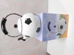 Novelty Soccer Ball Tea Kettle Enamel on Steel 2.5 Qts