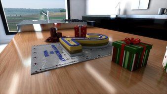 Professional Large Number Two 2 Wedding Birthday Anniversary Baking Cake Tin 14&quot; X 10&quot; - Eurotins N2