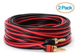 Aurum Cables 14 Gauge Speaker Wire with Pro Series Banana Plugs - 6 feet N4