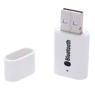 SODIAL(R) 3.5mm Stereo USB Bluetooth Wireless Audio Music Receiver Adapter White N4