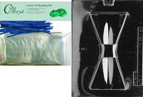 Cybrtrayd D056 Bow Tie Large Chocolate Candy Mold with Exclusive Cybrtrayd Copyrighted Chocolate Molding Instructions N2