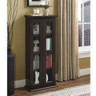WE Furniture 41" Media Storage Cabinet, Espresso N7