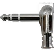 GLS Audio 1/4" Right Angle Plugs TRS Stereo Flat Pancake Style for Speaker Cables, Patch Cables, Snakes - Male... N5