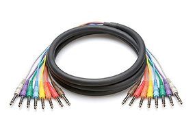 Hosa CSS803 - 3 Meter 8-channel Snake, 1/4" TRS Male to 1/4" TRS Male, 9.9' Long