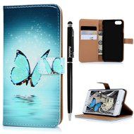 iPhone 7 Case (4.7 inch) - Wallet Folio Flip Premuim PU Leather Case Colorful Print Design with Stand Magnetic... N9