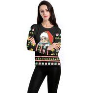 Sweatshirt,Morecome Women Long Sleeve Pullover Sweatshirt Santa Claus Christmas Tops