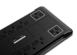 Cable Matters 6-Rotating Outlet Surge Protector Power Strip with 3.4A Dual USB Charging N11