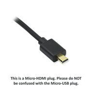 BuyCheapCables&reg; 1 Feet Ultra Thin High Speed Micro HDMI to HDMI Cable with Ethernet - Full HD 1080p Male Micro... N7