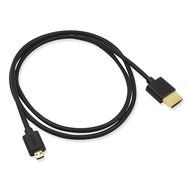 BuyCheapCables&reg; 1 Feet Ultra Thin High Speed Micro HDMI to HDMI Cable with Ethernet - Full HD 1080p Male Micro... N8