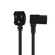 CableCreation 10 Feet 18 AWG Universal Power Cord for NEMA 5-15P Angle Type to IEC320 C13 Angle Type Cable, 3M... N4