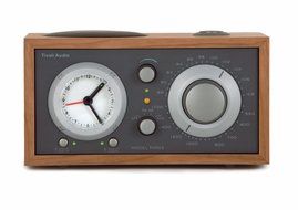Tivoli Audio Model Three AM/FM Clock Radio, Cherry/Metallic Taupe (Discontinued by Manufacturer) N2