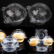 Disposable 50 Clear Plastic Single Cup Cake Muffin Case Pods Boxes Holder New