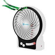 VersionTech Portable Fans Rechargeable Fans Mini USB Fans for Camping Car Office Desktop (3 Speeds, White) N9