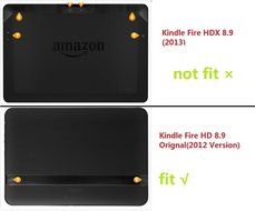 TOPCHANCES Auto Sleep/Wake Function 360 Degree Rotating Smart Case Cover for 8.9 inch Kindle Fire HD(2012 Version... N3